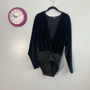 Zara Blacket Velvet Bodysuit